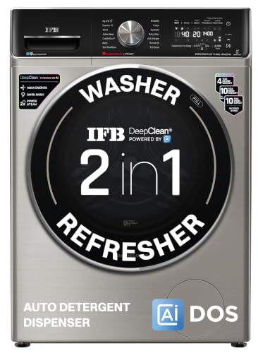 Image of IFB 11 Kg 5 Star, Ai DOS, OXYJET, 9 Swirl Wash, Steam Refresh, Eco Inverter, WiFi, DeepClean Fully Automatic Front Load Washing Machine(EXECUTIVE PLUS OXN 1114, 2X Power Steam,Inbuilt Heater,Silver)