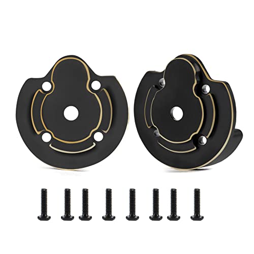 2pcs UTB18 Brass Axle Housing Covers Counter Weight for Axial RC Crawler 1/18 UTB18 Capra Unlimited Trail Buggy RTR Upgrade Part (2pcs UTB18 Brass Axle Housing Covers)