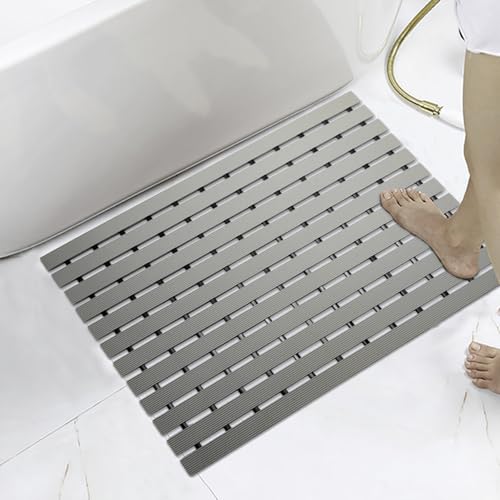 KARAT Antirutsch-Bädermatte für Nasszonen - 43 x 60 cm, Grau -...