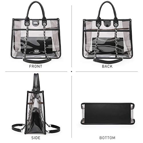 Bolso Tote Transparente para Mujer 2 en 1 miniatura 6