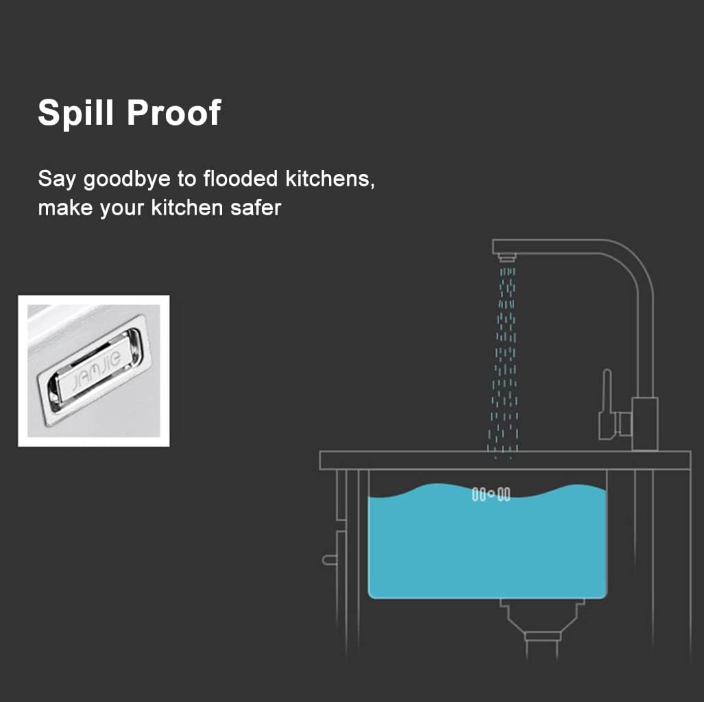 Kitchen Sink, Square Single Double Prep Sink, 304 Stainless Steel Silver White Brushed Bar Sink, Drop-in Or Undermount Installation, Easy to Clean