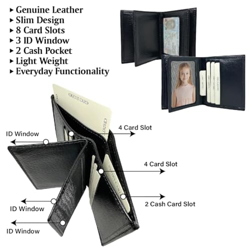 Personalized Men Wallet, Custom Wallets for Men, Gifts for Christmas, Groomsmen's Birthday, Valentines Day, Father's Day and Anniversary, Gift For Him, Dad, Boyfriend, Husband, Son3