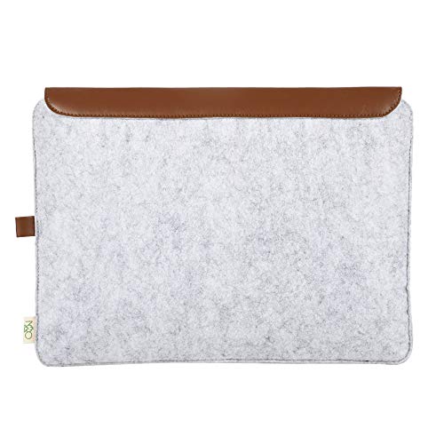 Image of OON 14 Inch Laptop Sleeve Thin Felt Grey (Light Grey, 14 Inch)