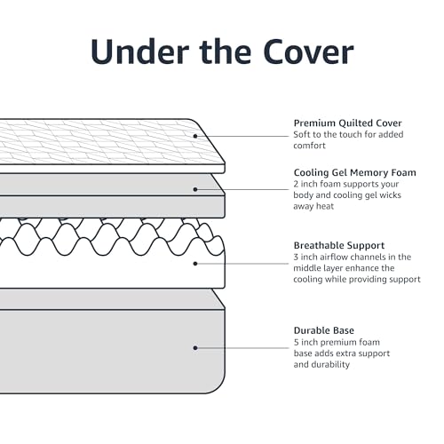 Amazon Basics Memory Foam Mattress White thumbnail 4