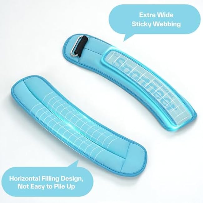 Sportneer Adjustable Ankle Weights for Women and Men£º1 Pair 1 2 3 4 6 7 8 10 lbs Upgraded Easily Adjustable Leg Weight, Weighted Wrist Weight Strap for Gym, Fitness, Workout, Walking, Dancing (Black, 2 lbs x 2)