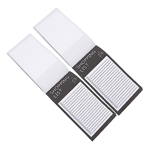 Ciieeo 2 Anteckningsbok Planerare Kylskåp Anteckningsblock Anteckningsbok För Måltidsplanerare Inköpslista Magnet Magnetisk Inköpslista Magneter Riva Av Papper Liten Anteckningsbok Handla