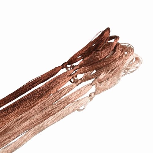 Image of Mulberry Silk Floss Embroidery Thread Floss-Cross Stitch Threads China Silk Woven Jewelry Threads DIY Sewing Kits (117)