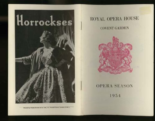 Royal Opera House Covent Garden Playbill "1954 Ballet Season": The ...