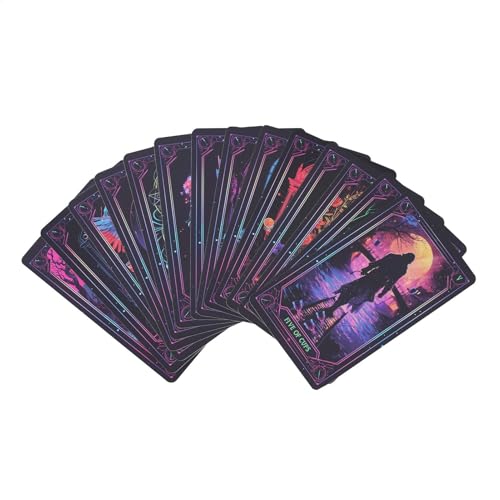 Tarot de Neón 78 Cartas para Principiantes y Fiestas
