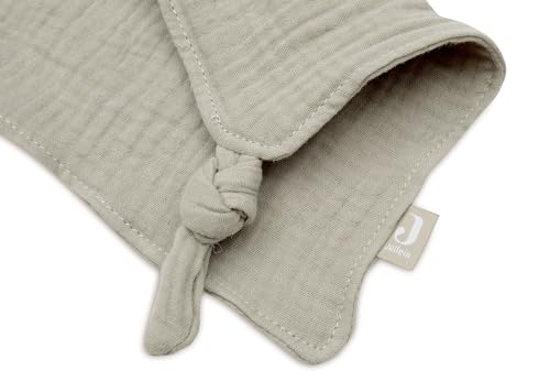 Jollein Baby Comforter - Bunny Ears, Olive Green - Dummy Cloth - 100% Cotton - Cuddly Blanket - Oeko-Tex Certified - Olive Green - Image 3