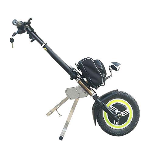 Accesorio eléctrico para silla de ruedas, motor sin escobillas de 36 V, accionamiento frontal extraíble para mayor movilidad, ideal para usuarios mayores y discapacitados