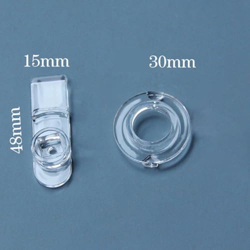 SEIWIEI 3 Pcs Plastic Lock Hasp Acrylic Mini Buckle Latch Clear Round Lock for Doors Jewelry Box Mini Cabinet