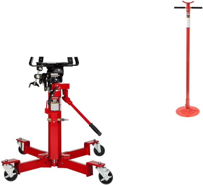 Sunex 7796 1000-Pound Air and Hydraulic Telescopic Transmission Jack & - B0BM3JR4F9