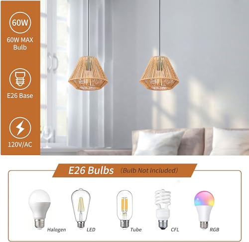 Comparativas de Lampara colgante rattan para comprar hoy. 14 Imagen adicional