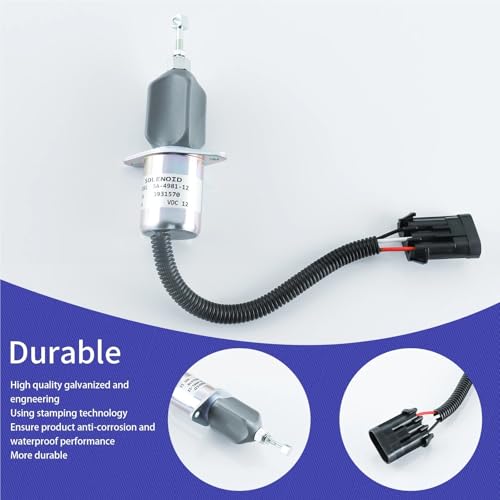 Solénoïde d'arrêt de carburant résistant aux pannes pour RAM 2500 3500 12V - 4
