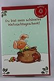 Nici NICI - 65064 - Klappkarte, Weihnachten, Schwein, Du Bist Mein Schönstes ... !, Merry Christmas!, Mit Umschlag, Grün