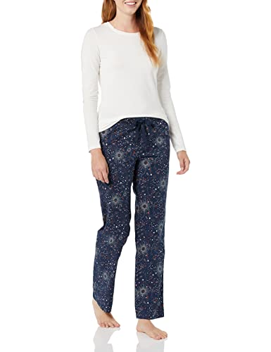 Image of Amazon Essentials Women's Cotton Pajama Pants, Breathable Poplin Sleep Pant with Drawstring Elastic Waist