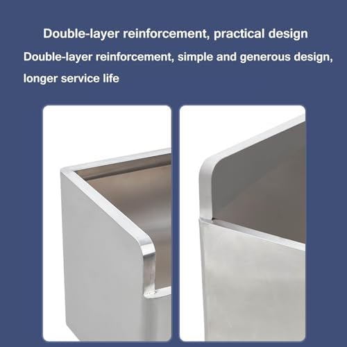 Floor Mop Sink 304 Stainless Steel Commercial Rectangular Mop Bucket with Drain Kit Large Laundry Utility Sink for Floor Cleaning and Wet Mopping,60 * 41 * 58cm,60 * 41 * 58cm