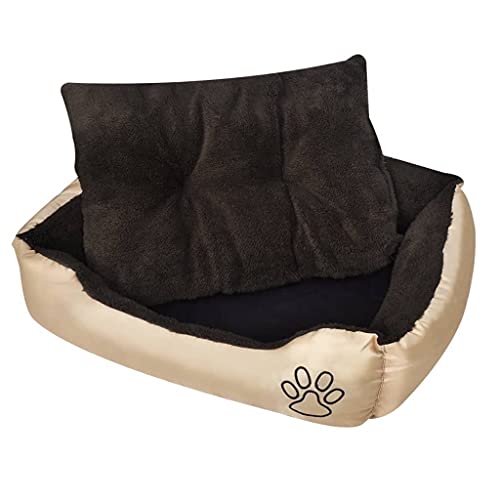 Genérico Cama para Perros Beige y marrón XXL Producto para Mascotas y Animales, Productos para Mascotas, Productos para Perros, Camas para Perros Beige 3,46 kg
