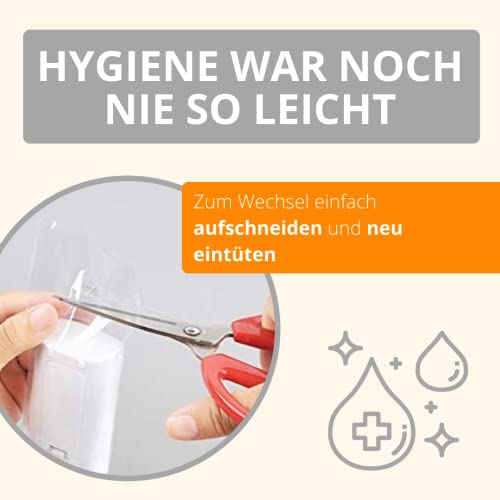 AMATHINGS Fernbedienung Schutzhülle (20 Stück) – Universalgröße gegen Schmutz und Staub – Hülle für Fernbedienung – Fernbedienung Hülle ideal für Hotels