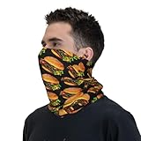 Head Wrap Bandana Face Scarf Hamburger Cheeseburger Mask Neck Warmer Balaclava For Men Women