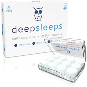 Deep Sleeps Silicone Ear Plugs for Sleep – Earplugs for Sleeping – Noise Cancelling Ear Plugs – Best Earplugs to Block…
