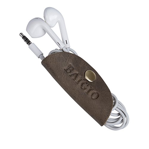 BAIGIO Custodia in Vera Pelle per Auricolari