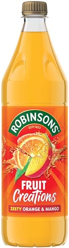 Robinsons Fruit Creations Real Fruit Squash Low Calorie Zesty Orange and Mango 1 Litre Bottle