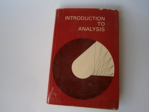 Introduction to Analysis 081854600X Book Cover