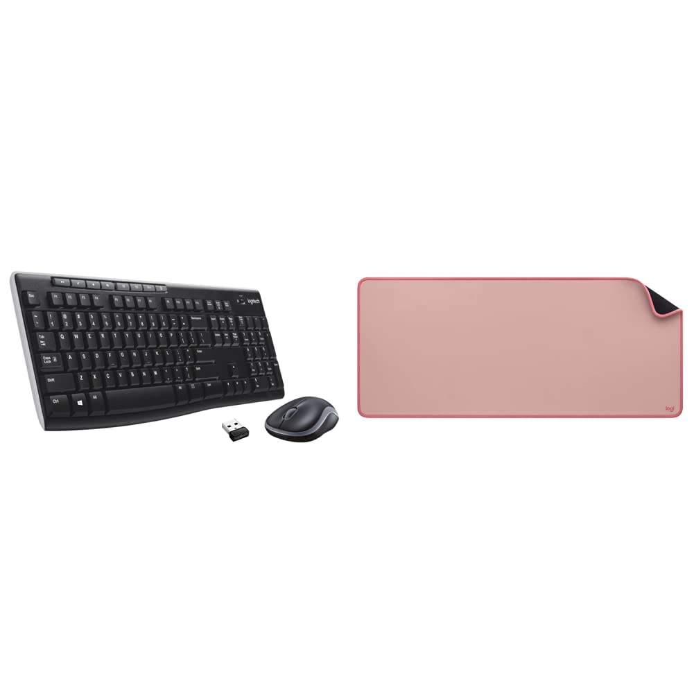 Logitech MK270r Wireless Keyboard and Mouse Combo for Windows, 2.4 GHz Wireless, Spill-Resistant Des Logitech MK270r Wireless Keyboard and Mouse Combo for Windows, 2.4 GHz Wireless, Spill-Resistant Des