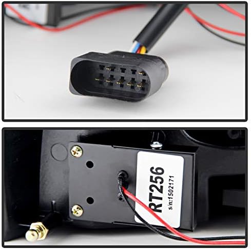 ACANII - Compatible For 2005-2008 Audi A6 S6 C6 [Factory LED Tail Type] Black LED Tube Tail Lights Lamps Pair Left+Right