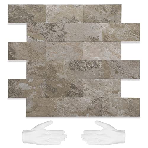 STICKGOO 10-Sheet Subway Tile Peel and Stick Backsplash, Stick on