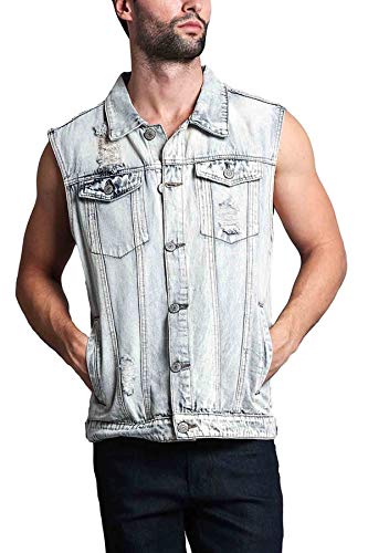 Image of VICTORIOUS Rocker Denim Jean Vest Jacket