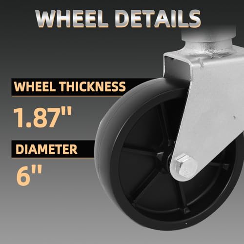 Heavy Duty Trailer Jack, Bolt-on Trailer Tongue Jack with Drop Leg and Handle, Adjustable Boat Jack (one Wheel, 1000lbs) - Thumbnail 7