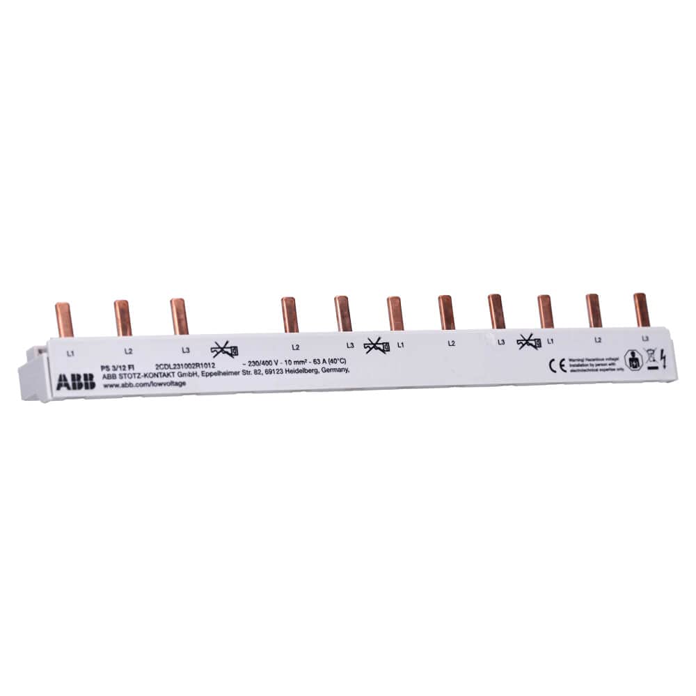 ABB Set 1x F204A-40/0,03 FI-Schutzschalter RCD + 1x S203-B16 Sicherungsautomat + 5x 201-B16 Sicherungsautomat + 1x PS3/12FI Sammelschiene