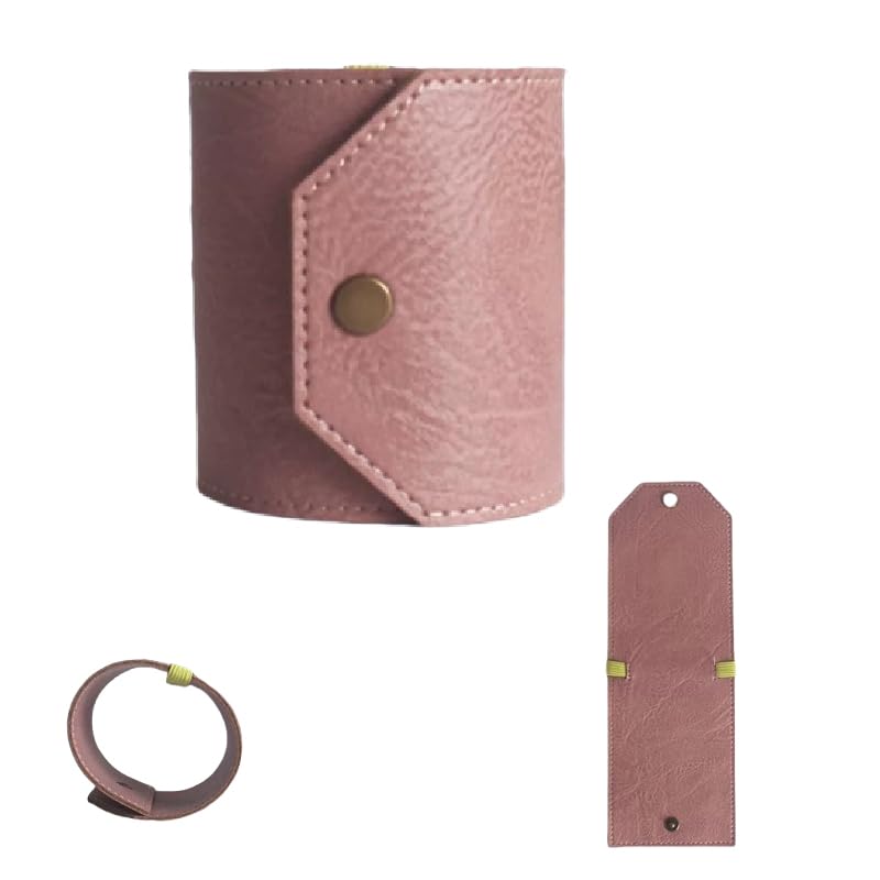 The Cash Wrap Wallet,With Magnetic Clasp Fast Cash Access Money Portable Holder For Cash Vintage Wallet Bag (Pink)