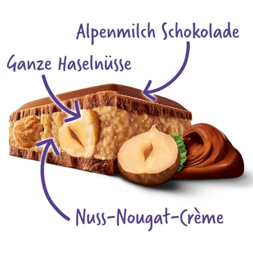 Milka MMMAX Nuss-Nougat-Crème Tafelschokolade, 300 g – Ansicht 3