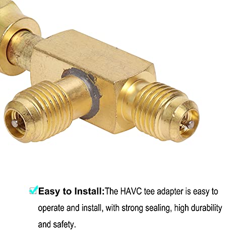 Gekufa QUICK COUPLER ACCESS TEE ADAPTE R Havc Tee Adapter 1/4 Inch Tee Adapter Valve Core With Swivel Connector Fits thumb #6