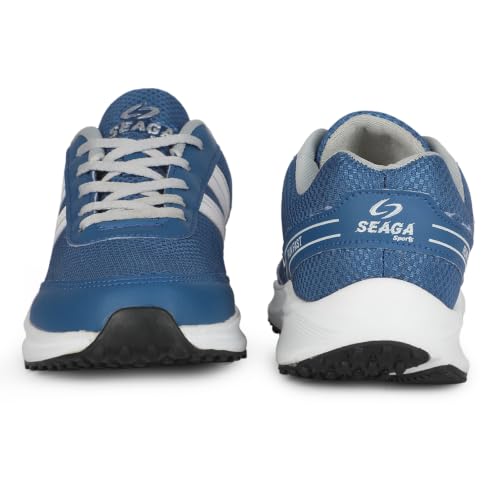 Image of SEAGA Sports Men Running Sports Shoes | Super Soft Breathable Casual Sneakers for Men | Anti-Skid Sole | Cushioned Insole | Lightweight Shoes Pack of 1