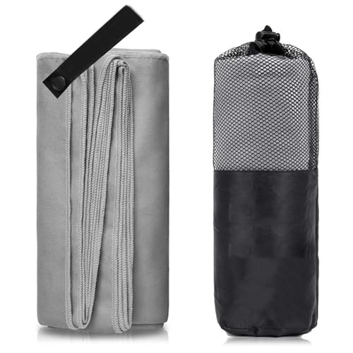 Microfiber Travel Towel, Soft Quick Dry Absorbent Lightweight Compact Towel for Hiking Camping Beach Gym Backpacking Yoga Swimming Outdoor Activities (80x130cm)
