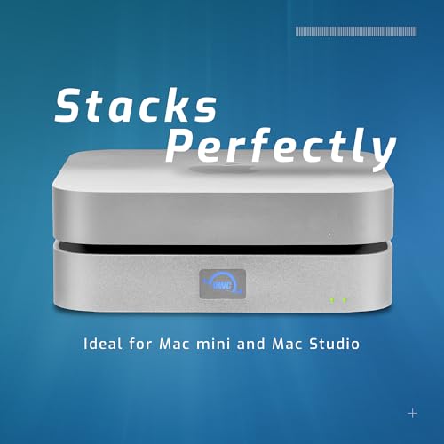 Image of OWC 1TB (1.0TB PCIe 3.0 NVMe M.2 2280 Solid-State Drive Installed) miniStack STX, Upgradeable Expansion Solution and Thunderbolt Hub /Mini Dock for Mac Studio, Mac mini and Other Devices. Silver