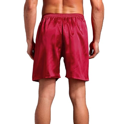 Men's Summer Pajamas Short Pajama Shorts Comfy Soft Cool Elastic Waist Silky Sleeping Sleepwear4