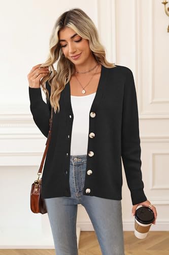 Newshows Womens Fall Fashion 2024 Wool Blended Cardigan Sweater Button Down Long Sleeve Knit Outerwear Coats3
