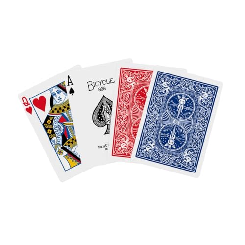 Bicycle Rider Back Playing Cards, Standard Poker Size Deck of Cards, Red &amp; Blue (2 Pack), Classic Cards for Poker, Blackjack, Family Game Night &amp; Card Games, Fun for All Ages