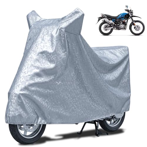 Image of FABTEC Waterproof Bike Body Cover Compatible with Hero XPulse 200 4V, A2 (Silver)
