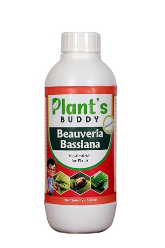 Image of PLANT'S BUDDY - Beauveria Bassiana For Plants Liquid (2 * 10^9 CFU /ml) - Effective Against Leaf Eating Insects - Bio-Insecticide for All Indoor and Outdoor Plants - 500 ml