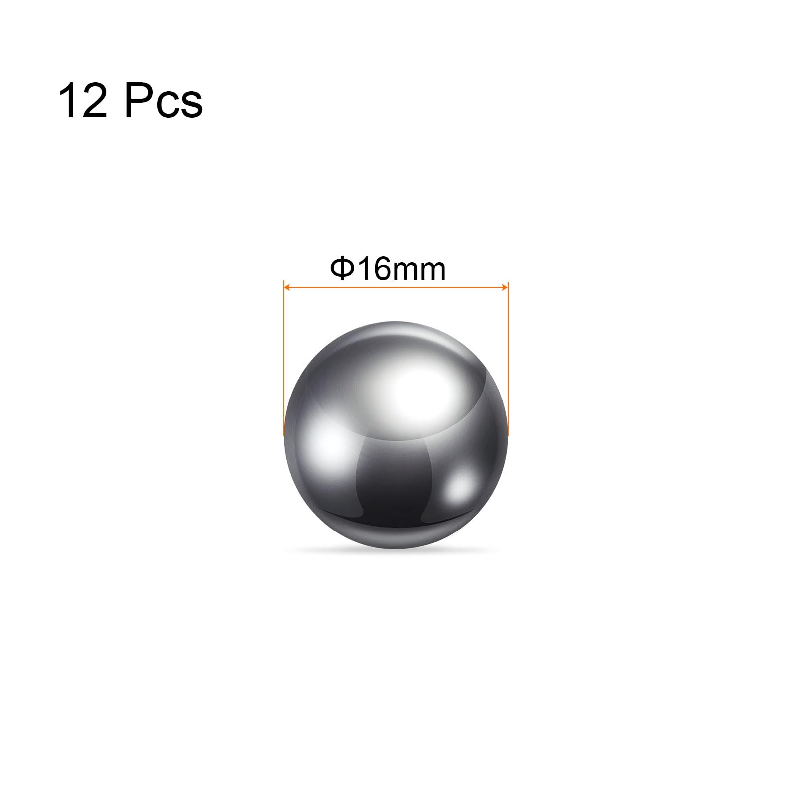QUARKZMAN 12uds Bolas 16mm 304 Inoxidable Acero Rodamientos