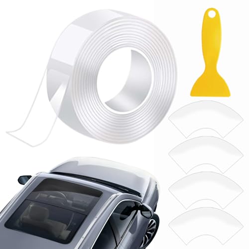 Cinta de sellado de techo corredizo – Cinta impermeable para reparación de fugas – Tira de reparación automotriz resistente para mantenimiento de conducción de lluvia, invierno, nieve, turismo, clima