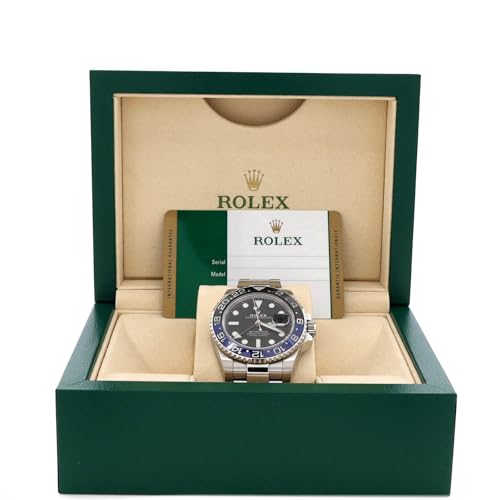 Pre-Loved Oyster Perpetual Date GMT-Master II Batman Automatic Watch Stainless Steel and Cerachrom 40, Silver2