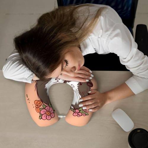Almohada de viaje espuma viscoelástica 30 cm x 25 cm miniatura 7